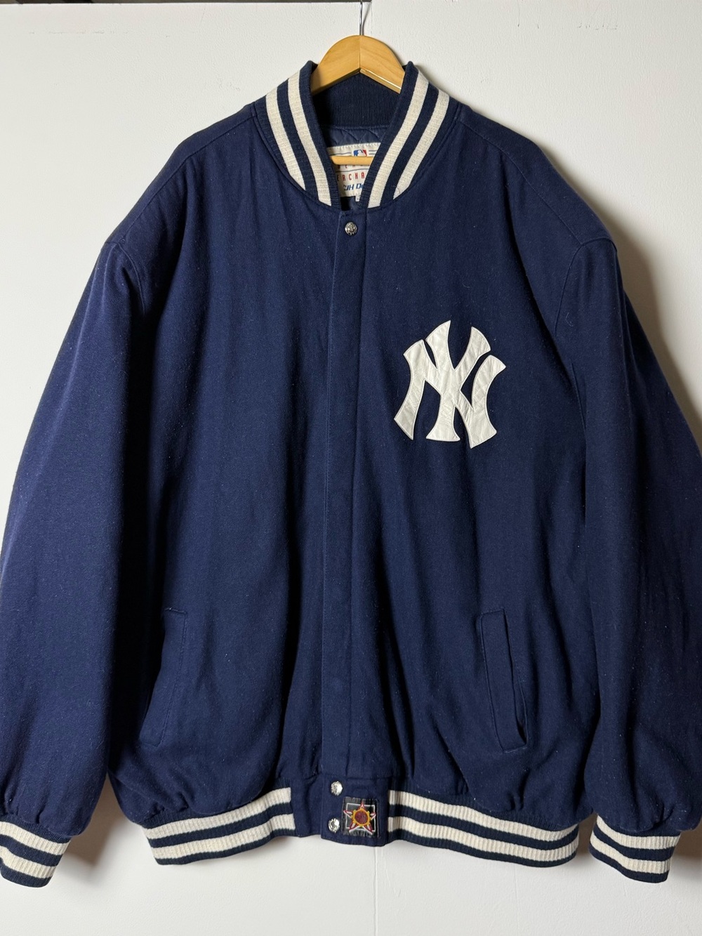 Vintage JH Design New York Yankees Wool Varsity Jacket 5XL Made in USA